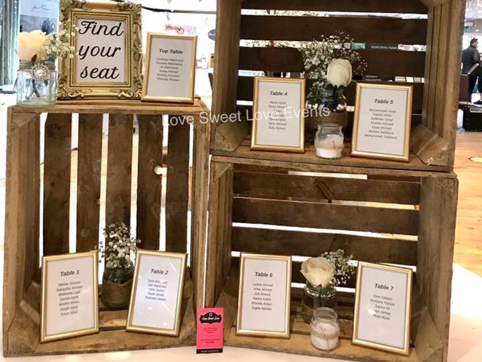 Table Plans and Signs